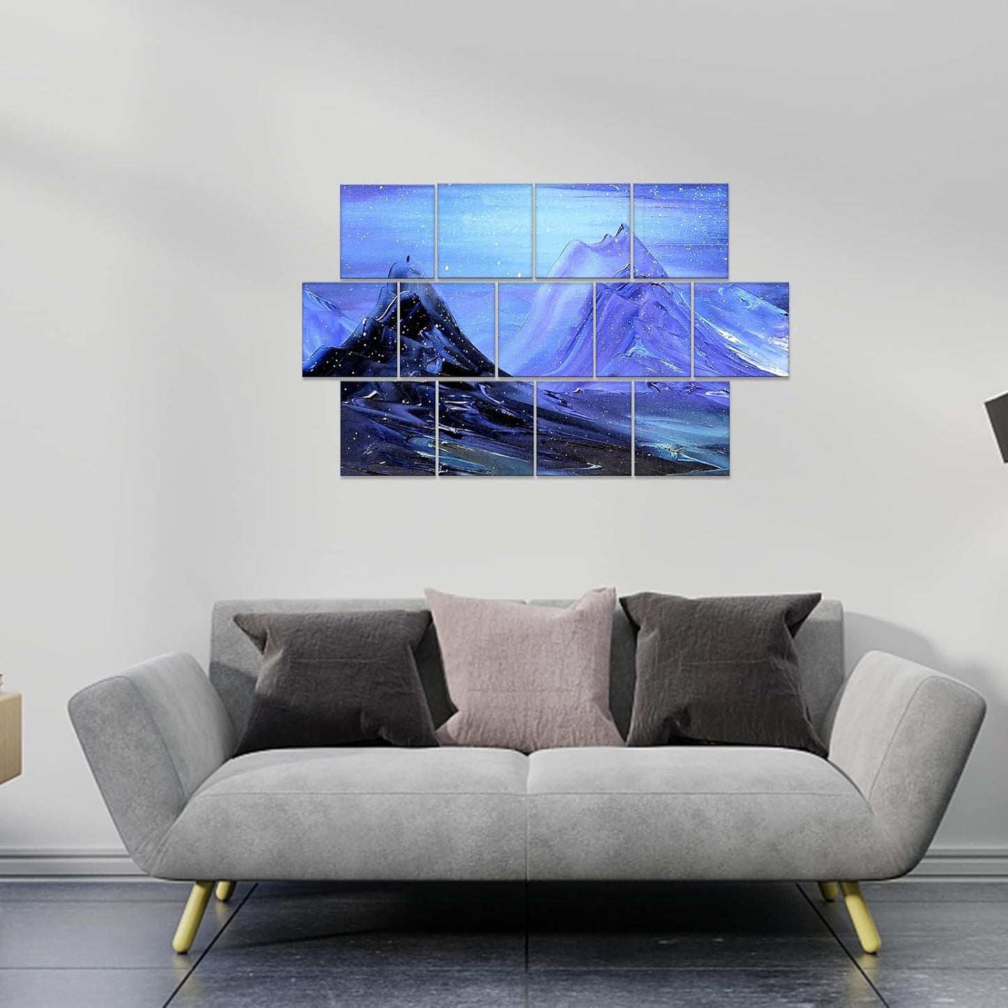 ESRICH Mini Stretched Canvas 12 Pack 4x4inch, 2/5''Profile Art Primed Canvases for Painting, 100% Cotton Small Professional Stretched Canvas for Kids and Art Supplies,for Acrylics,Oils&Other Painting.