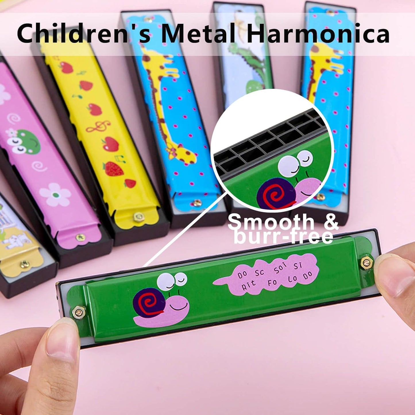 24 Pcs Kids Harmonicas Bulk - Birthday Party Favors Return Gifts for Kids 4-8 8-12 Year Old Boys Girls | Goodie Bags Stuffers for Toddlers, Music Toys & Gift Bag Fillers