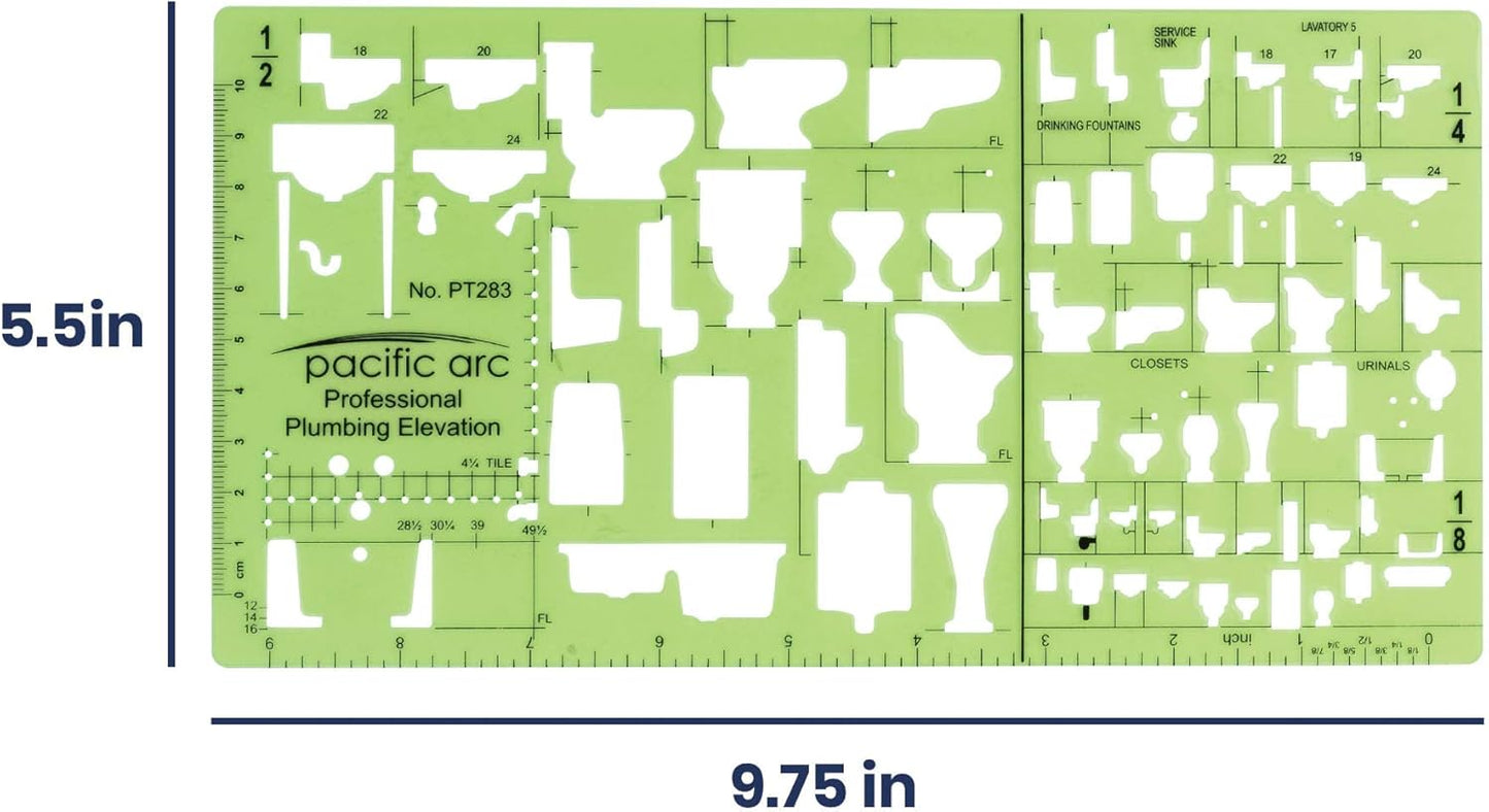 Pacific Arc Professional Plumbing Elevation Template Guide