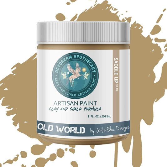 Daydream Apothecary Premium Chalk Style Paint for Furniture, Home Décor, Wood, DIY Interior Projects, Quick Dry, No Prep or Prime Needed, Matte Earthly Brown - 8oz