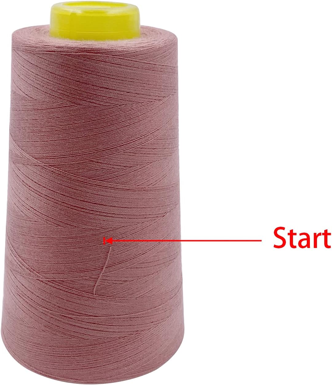 Tortoise 4 Cones of 3000 Yards Each Spool Thread for All Purpose Sewing - 100% Polyester for Serger Overlock Quilting Machine 40S/2 Rubber Red