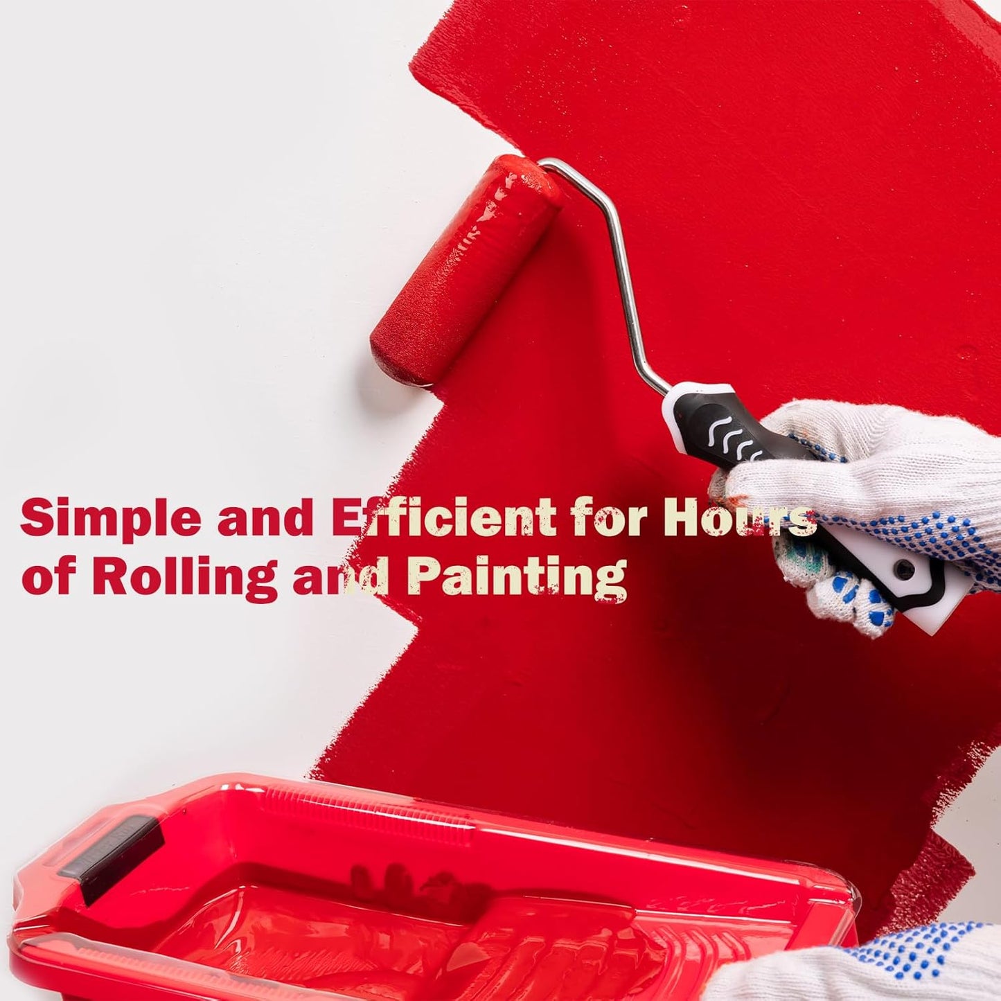 Mister Rui Paint Roller Tray 4 Inch, 21 Pack, Thickened Paint Tray with 20 Liners, Disposable Tray Liner, Plastic Trays for Painting