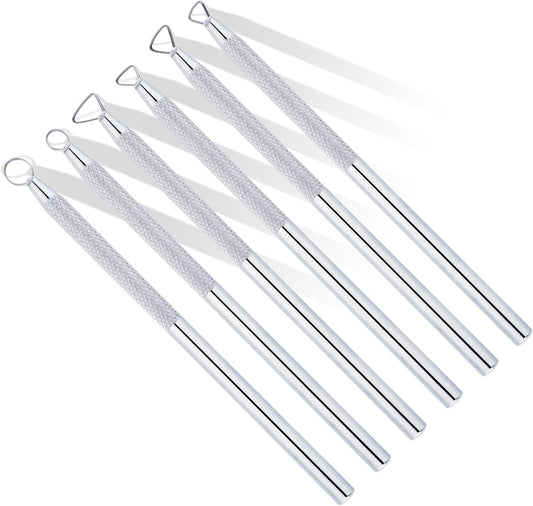6Pcs Clay Tools Pottery Tools Clay Sculpting Tools Mini Ribbon Cutter Metal Tools Set Carving Art Polymer Clay Tools