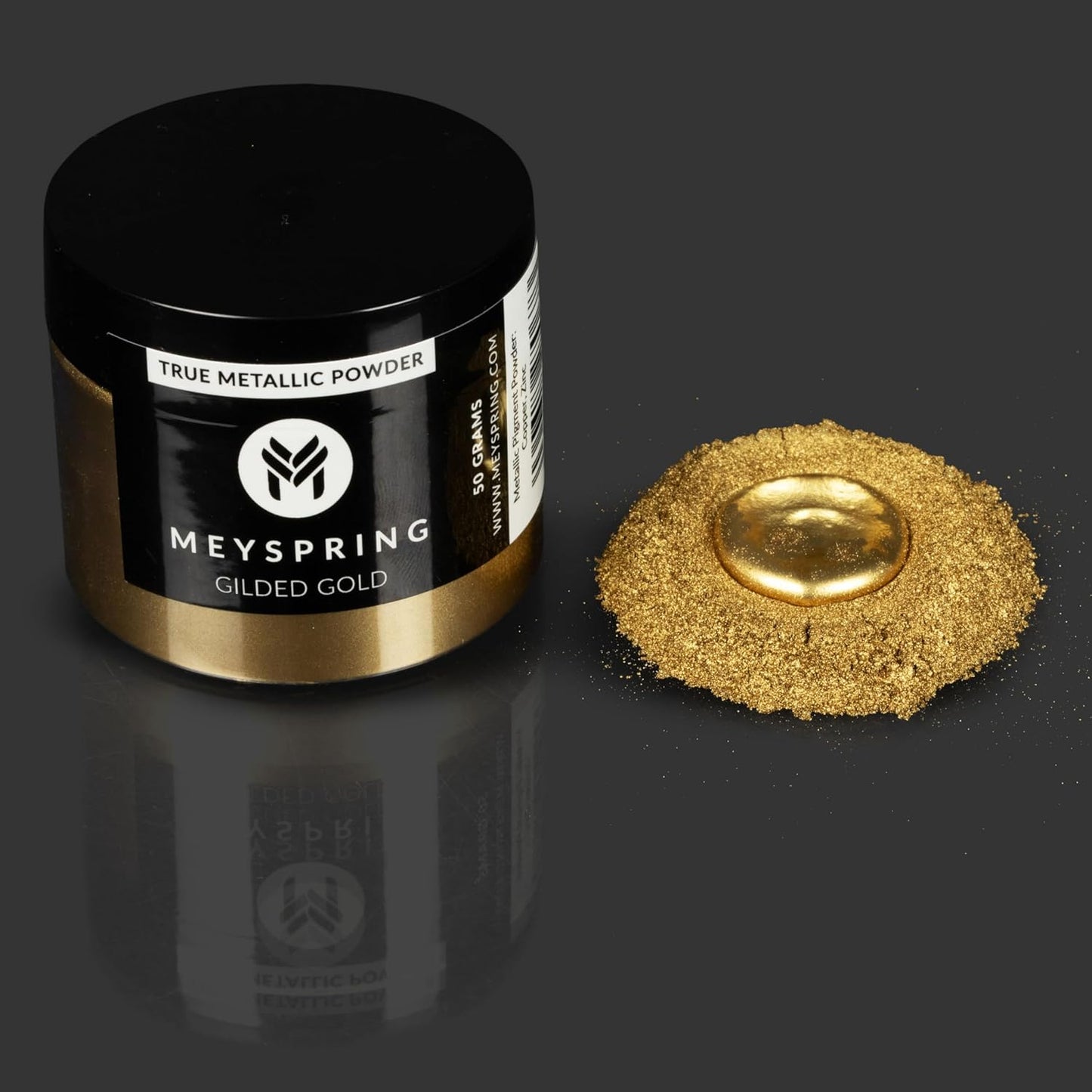 MEYSPRING Gilded Gold - Metallic Pigment Powder for Resin Art - Fine Gold Resin Pigment - Epoxy Resin Color Pigment - Gold Epoxy Pigment - 50 Grams