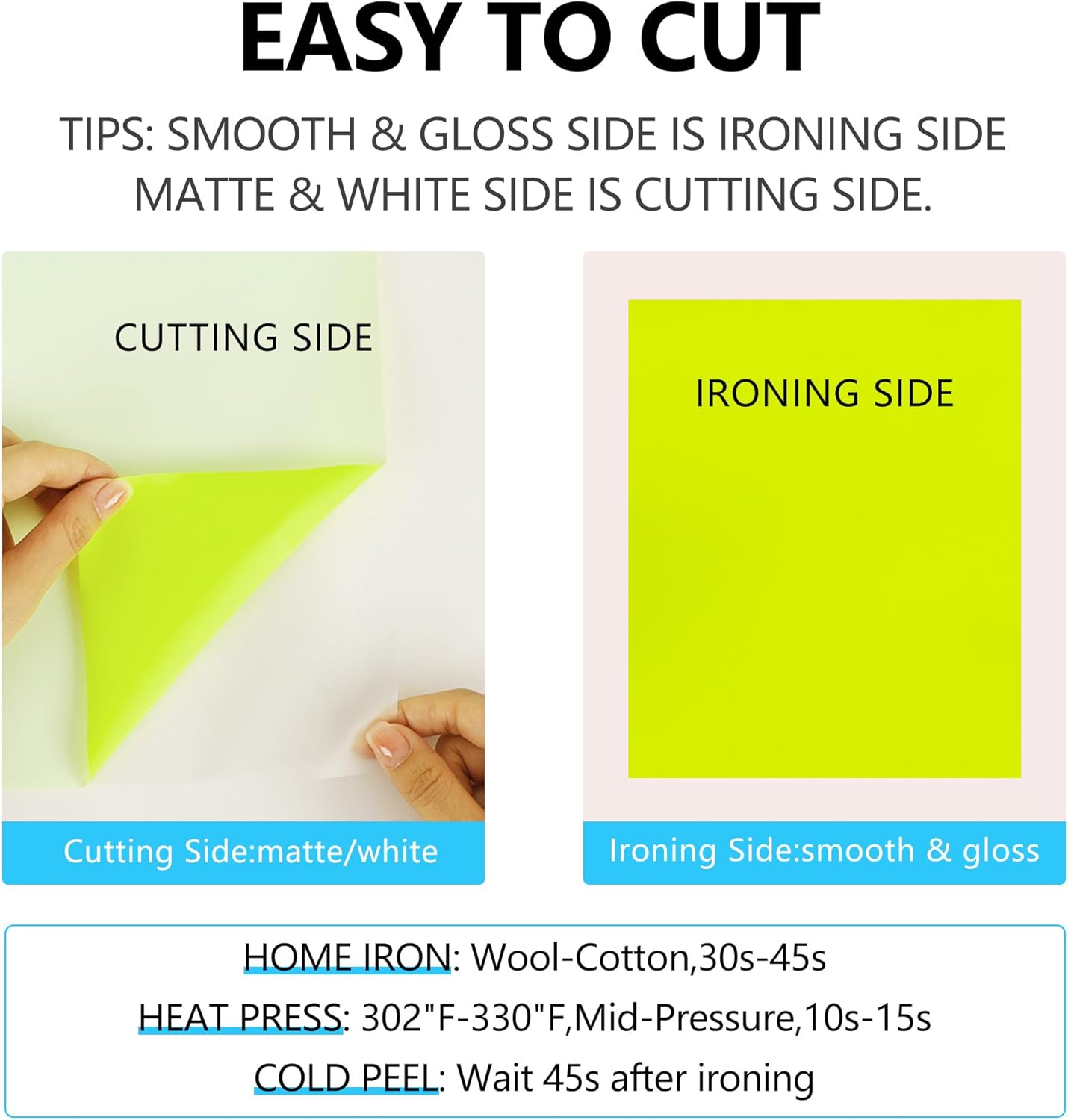 guangyintong HTV Heat Transfer Vinyl Bundle, 52 Pack 12" x 10" Iron on Vinyl for T-Shirt, 33 Assorted Colors Clossy Reflective and Fluorescent HTV Vinyl for All Cutting Machine Easy to Cut & Weed