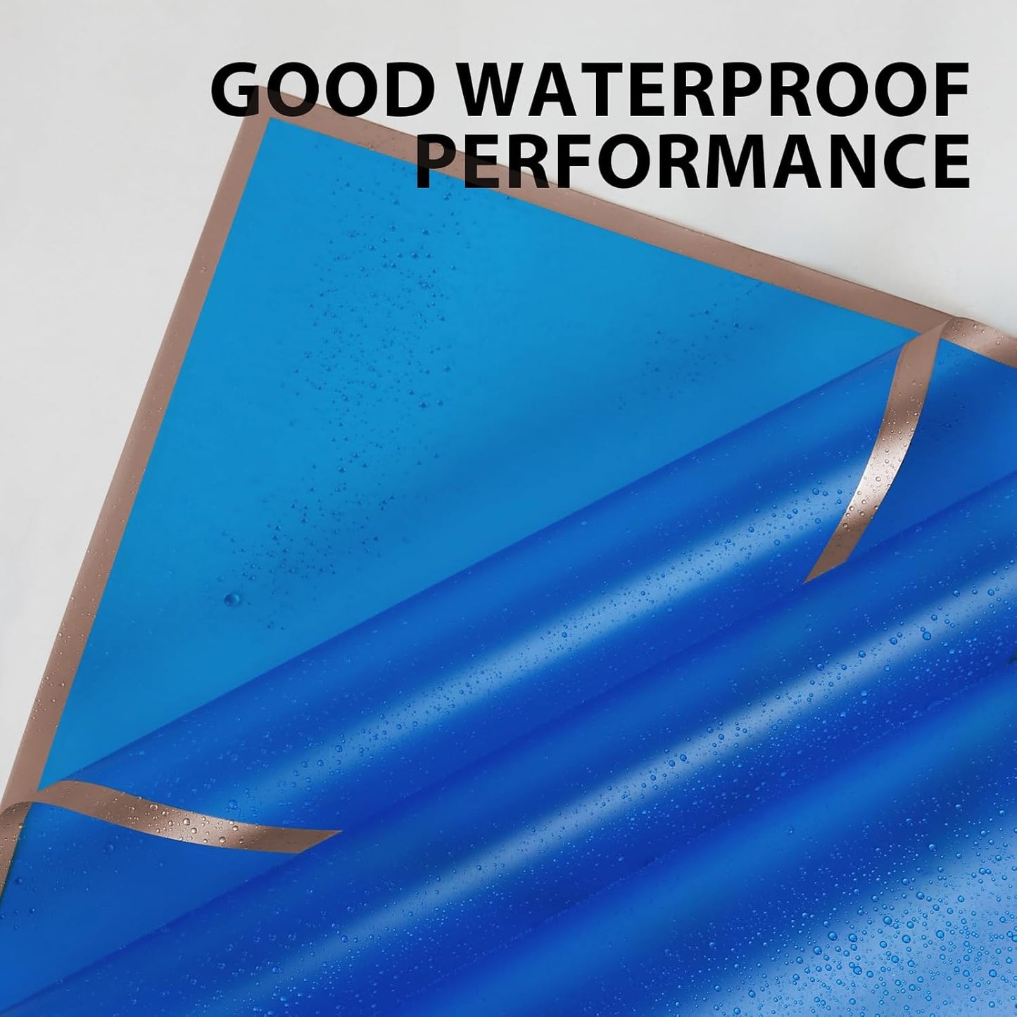 FUHITIM 20 Sheets Flower Wrapping Paper - Waterproof Floral Gift Packaging Paper for DIY Crafts，Florist Supplies Packaging Paper for Wedding Birthday Gift (Royal Blue)