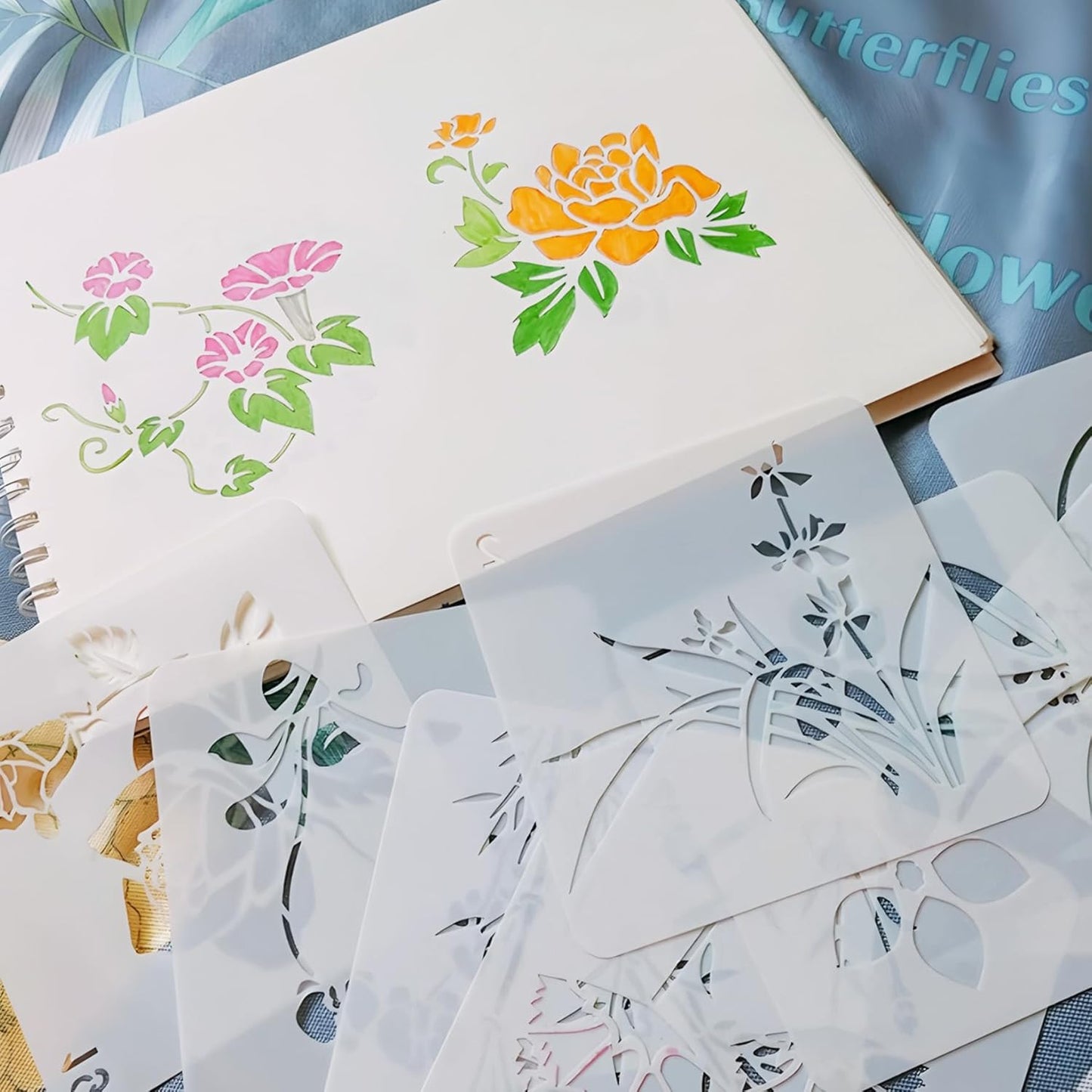 Klmnop 15 Sheets Mylar Sheet, 12 x 24 Inch/10 Mil, Milky Translucent PET Blank Stencil Sheet for Machines Cutting, Cut Tool Template Material, DIY Crafts Gift(10mil)