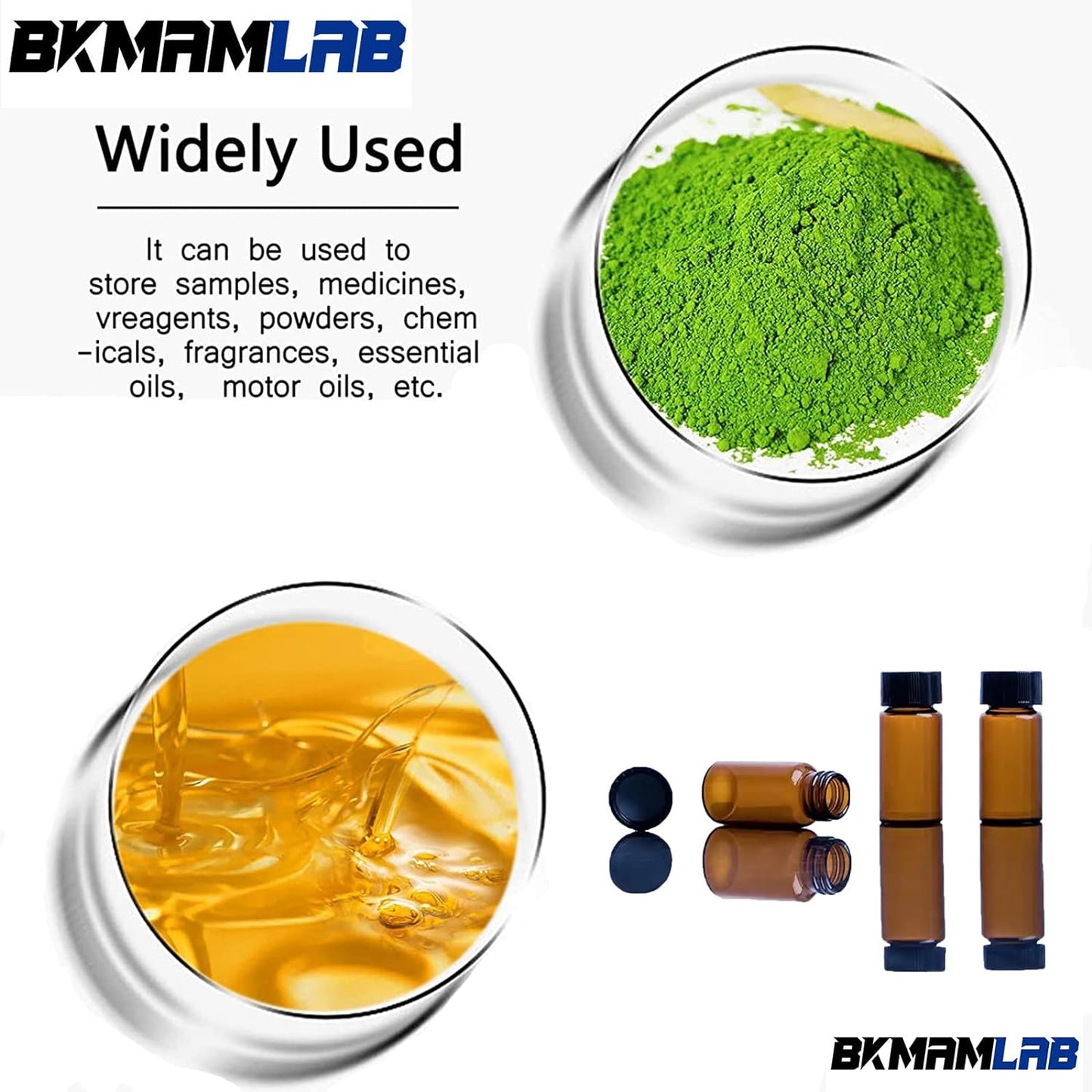 20ml Amber Small Glass Vials 30pcs with Screw Caps(30pcs)