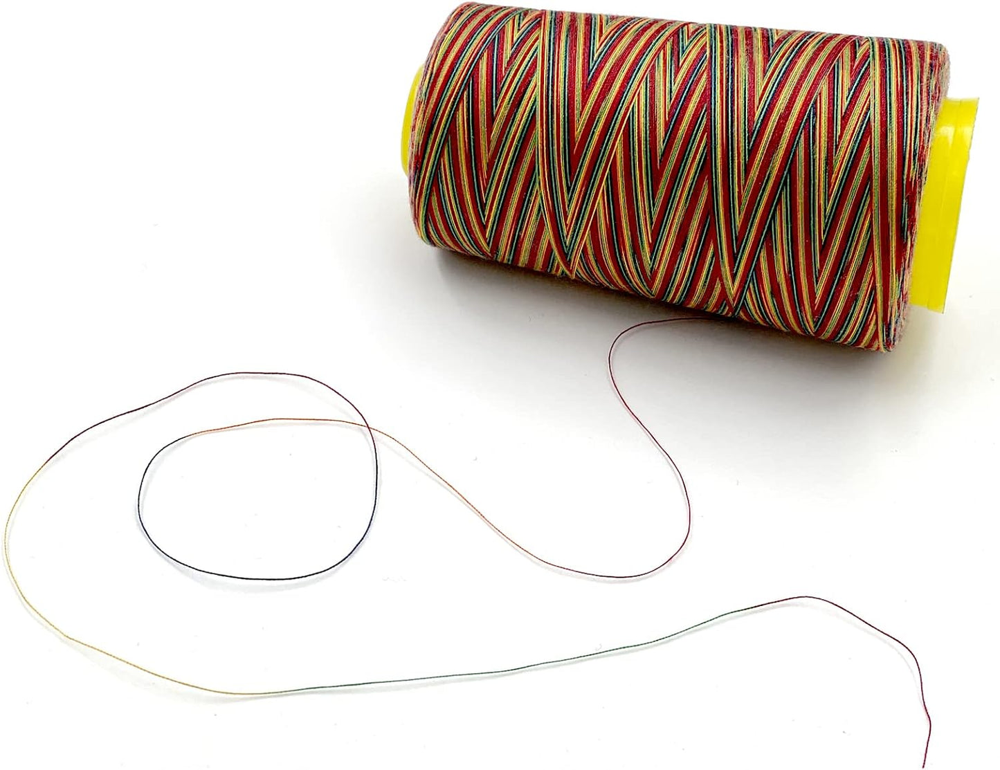 Tortoise 4 Cones of 3000 Yards Each Spool Thread for All Purpose, Serger, Overlock, Quilting, Sewing Machine - 100% Polyester - 40S/2 Rainbow