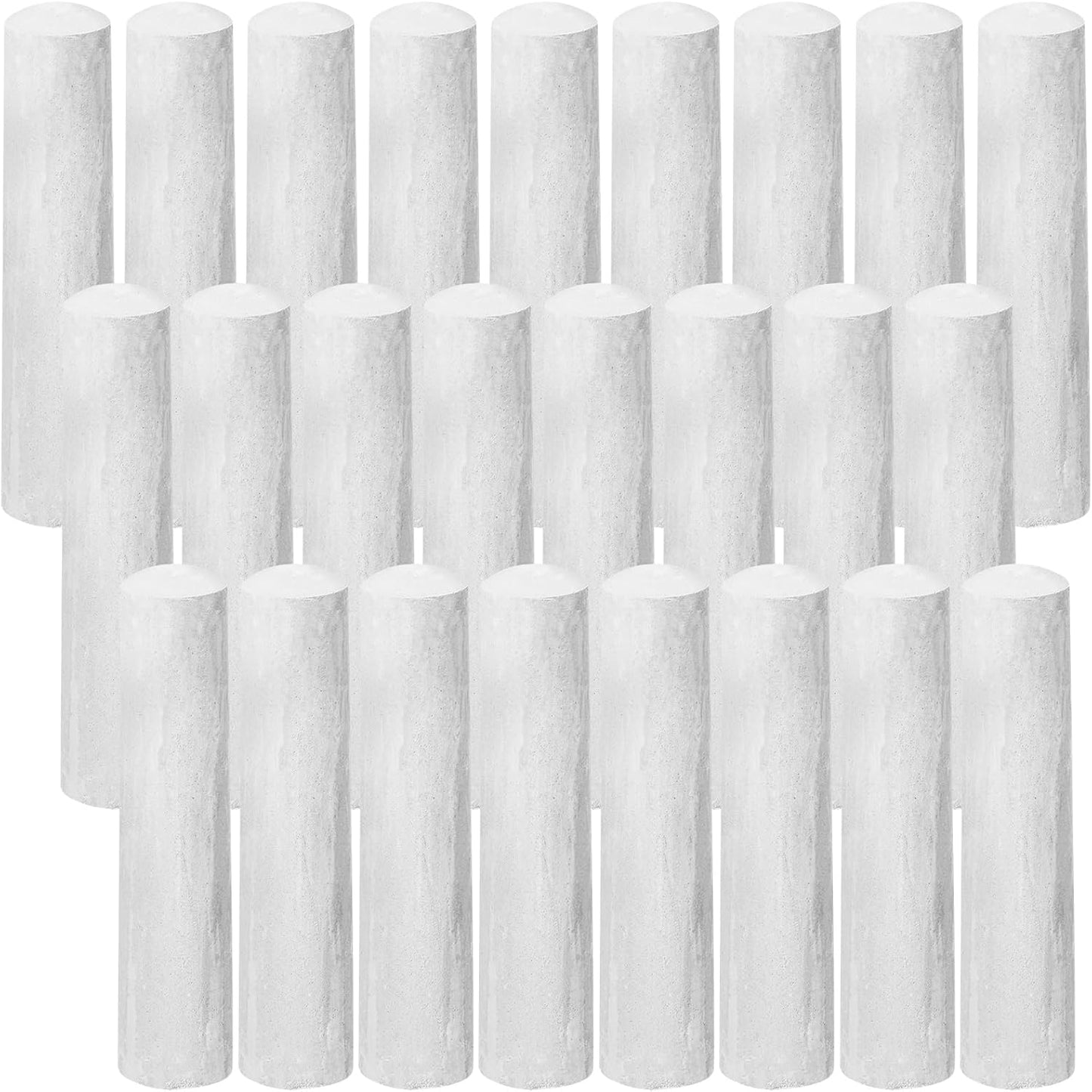 25 Pcs Sidewalk Chalks for Kids Non Toxic Jumbo Chalk for Party Gift Outdoor Art Classroom Play Painting (White)