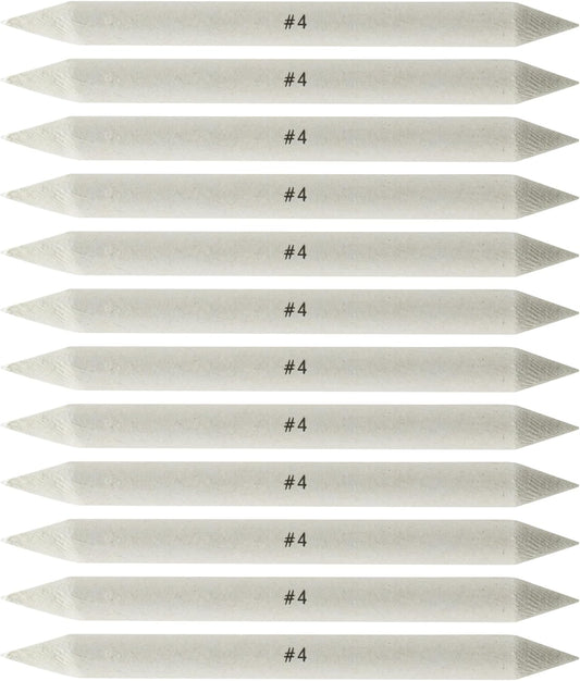 Creative Mark Blending Stumps - Solid Double-Ended Blending Stumps for Blending Charcoal, Pencils, Pastels, and More! - [Size # 4-12 Count]