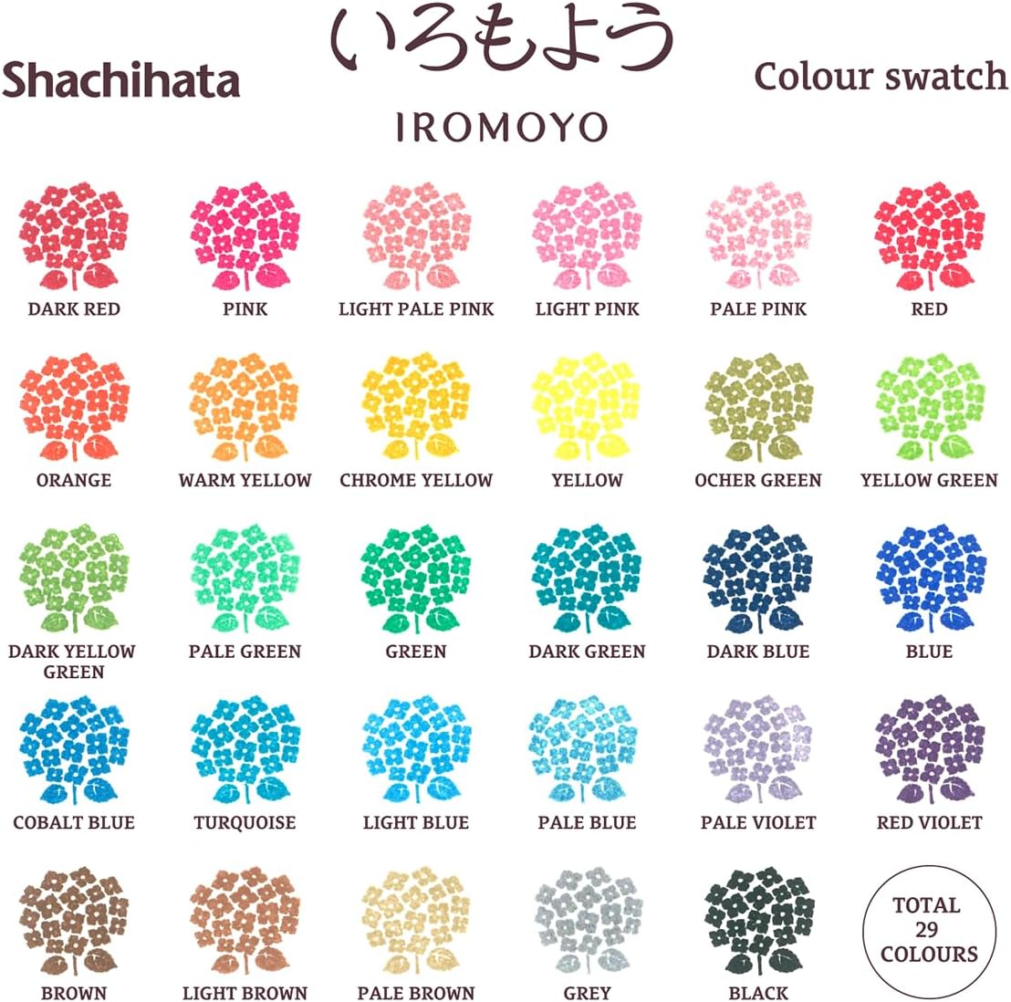 IROMOYO WARABE Stamp PAD, Small Traditional Japanese Ink Colour, Oil-Based Ink pad - Light Pale Pink