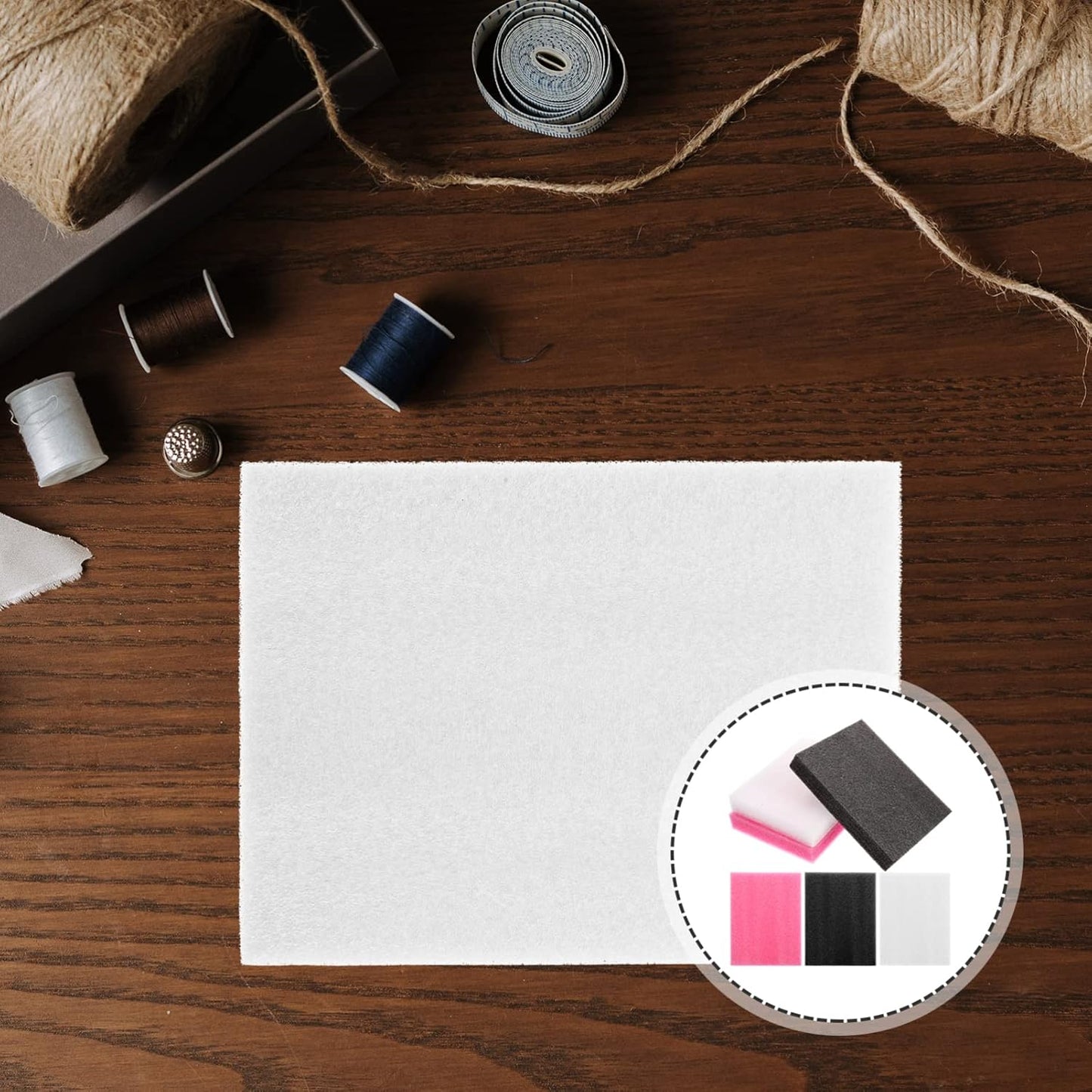 EXCEART 6Pcs Needle Felting Pad Pearl Cotton Foam Cushions for DIY Crafting Work Surface for Quilting and Felting Projects