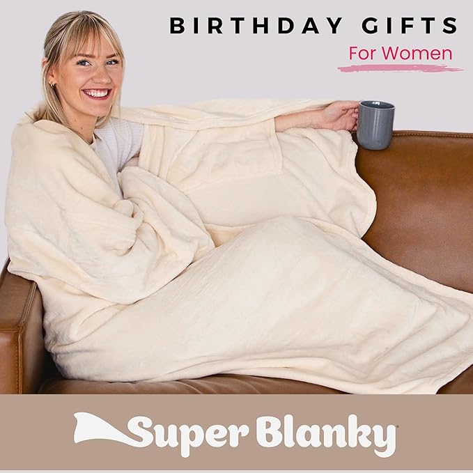 Wearable Blankets for Women, Adult Wearable Blanket Men, Valentine's Day Gifts for Her, Wife Birthday Gift Ideas
