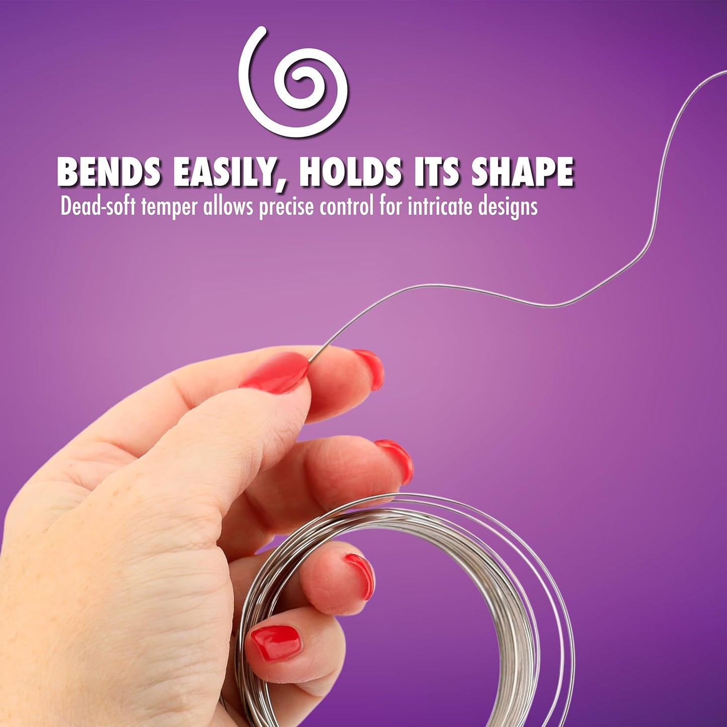 Artistic Wire, 18 Gauge / 1.0 mm Stainless Steel Craft Wire, Round Twist, 5 yd / 4.57 m