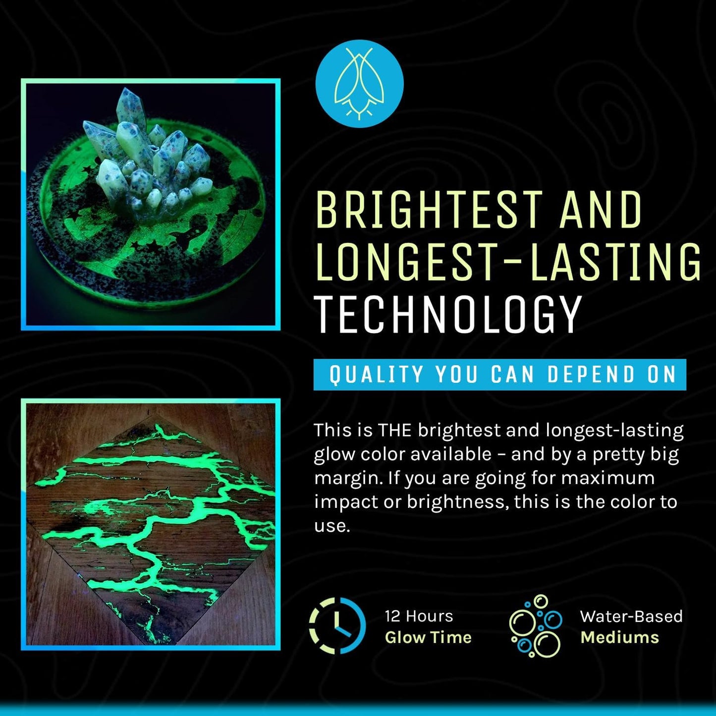 Glow in The Dark Pigment Powder - Neutral and Fluorescent Color for Art Painting, Fine Art, Nail Art Paint, and DIY Crafts - Long Lasting 10+ Color Options - Fluorescent Pink - (8 Ounce)