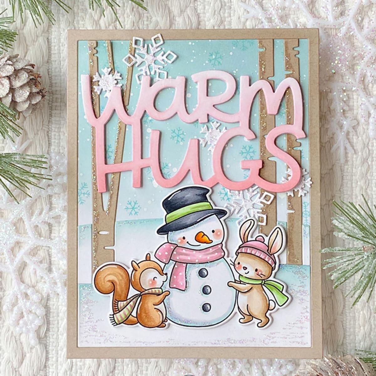 Cutting Dies Metal Stencils Scrapbooking Tools Flowers Lace Frame DIY Embossing Template for Paper Card Making Album Arts Crafts Supplies (Tree Frame B-11.1x14.2cm)