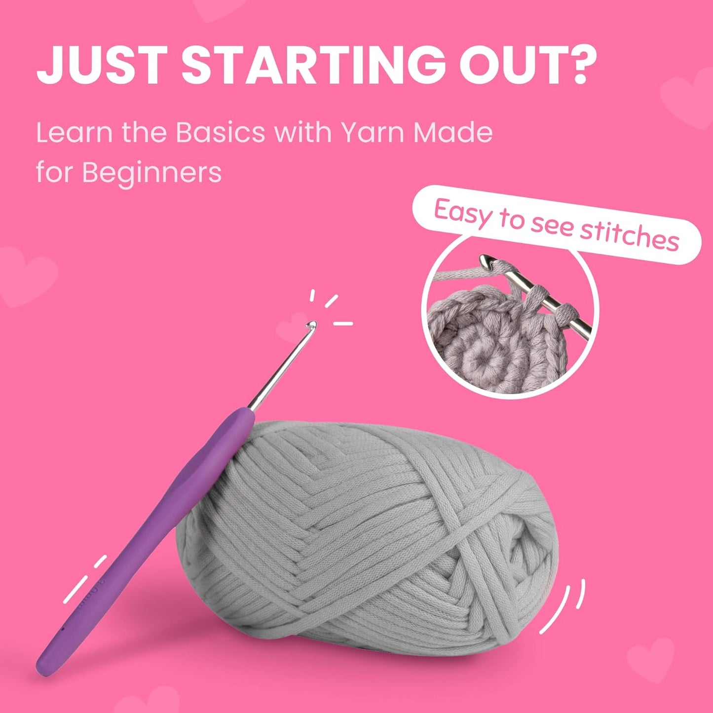 Cookie Box Crochet Kit for Beginners – Gift Set to Make Bear Ted Amigurumi Plushie – Easy DIY Crochet & Knitting Starter Kit with Video and PDF Tutorials