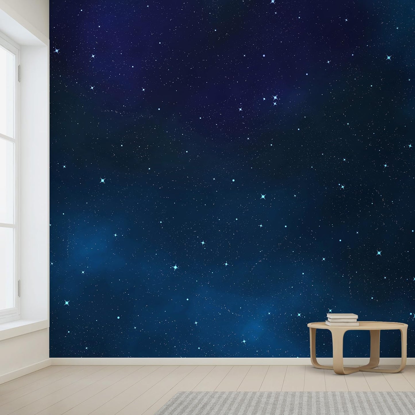 wall26 Large Wall Mural Beautiful Scenery of The Starry Night Self-Adhesive Vinyl Wallpaper Removable Wall Sticker - 120x168 inches