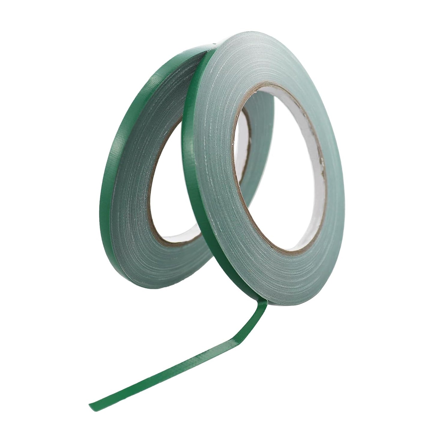 2 PCS Green Floral Tape, 0.25" Flower Stem Wrap Tapes, Waterproof Florist Tape - Multipurpose Adhesive Florist Tapes for Binding Fresh, Flower Bouquets and Floral Craft (98Ft/33Yd/Roll)