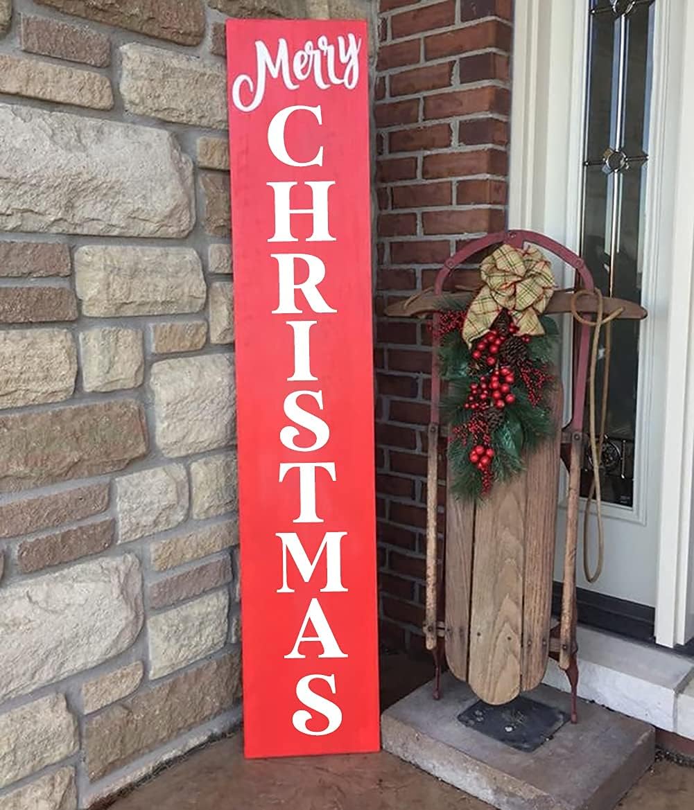 Wooden Letter Stencils - 6 Inch Alphabet & Number Stencils for Painting on Wood, Wall, Door, Porch