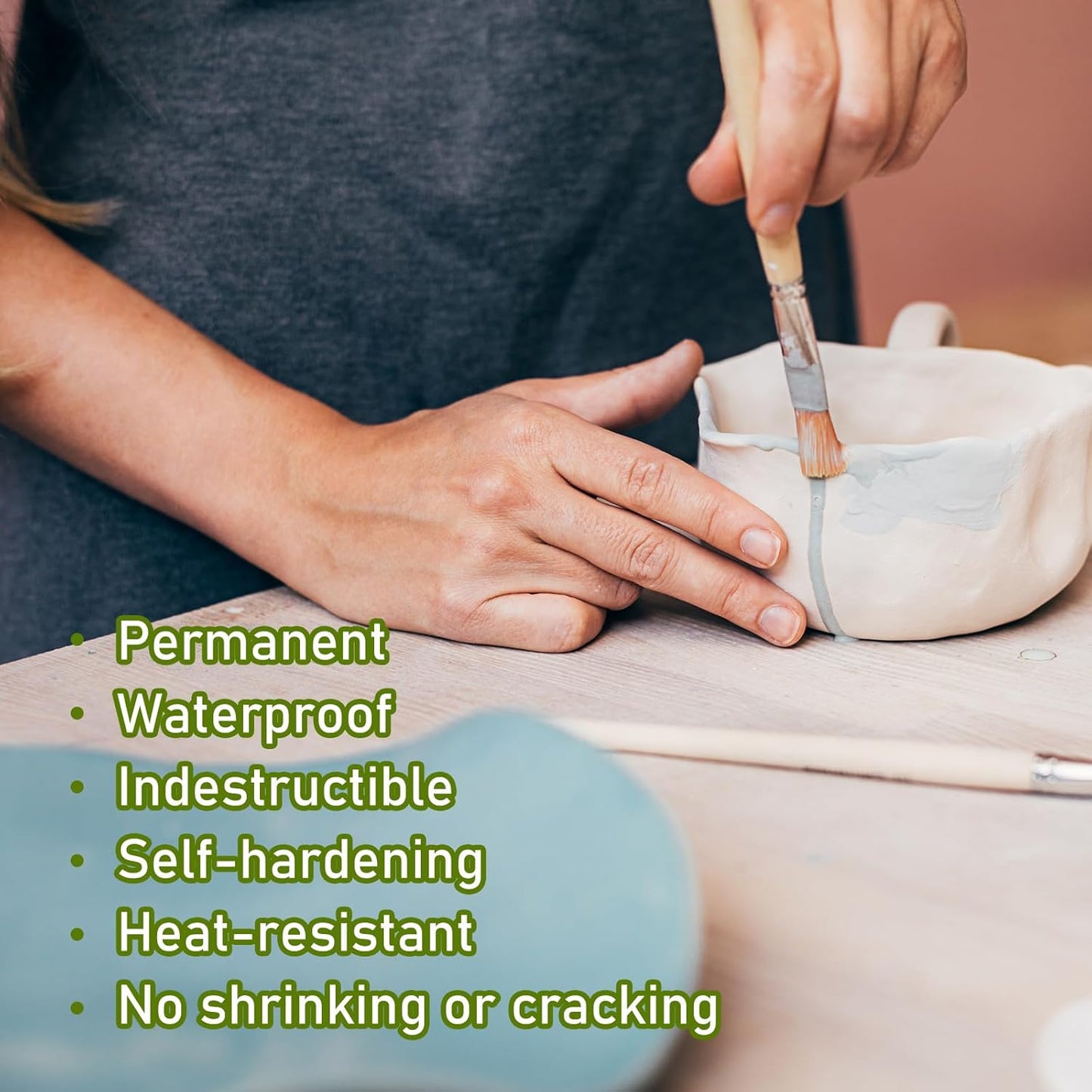 Maitys 2. 2 Pound White Epoxy Putty Sculpt Clay 2 Part Modeling Compound A & B Self-Hardening Epoxy Clay for Sculpting Modeling Building Repairing Sculpting Filling Metal Wood Tile Ceramics Plastic