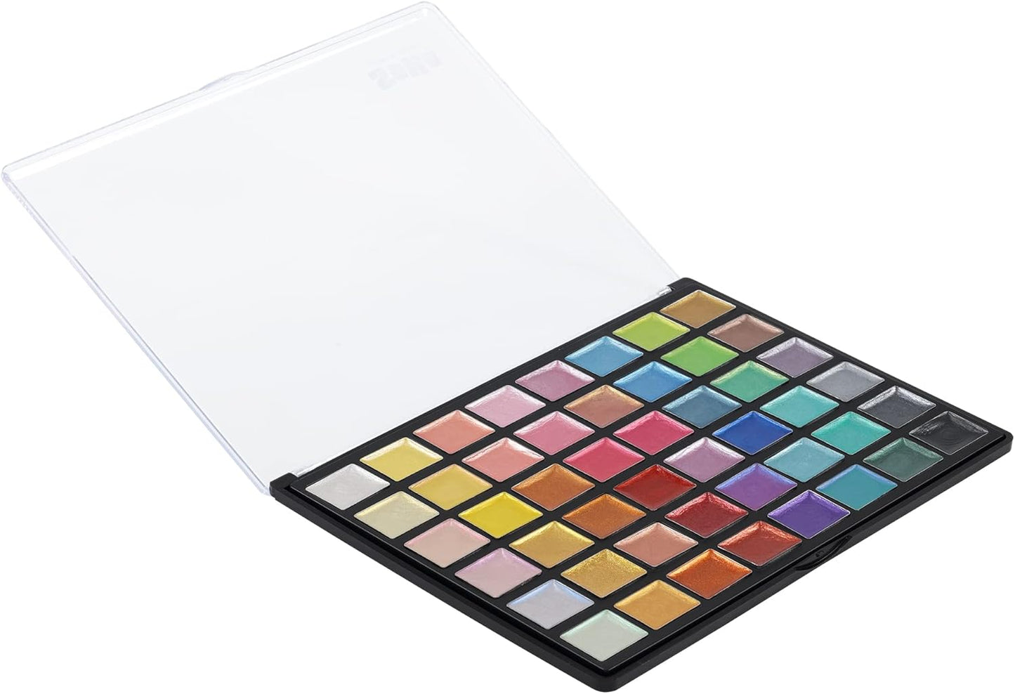 Soho Urban Artist Metallic Watercolors Set – 48 Vibrant Metallic Half Pans in Travel Case – Professional Shimmer Watercolor Paint Set for Artists, Crafters & Mixed Media