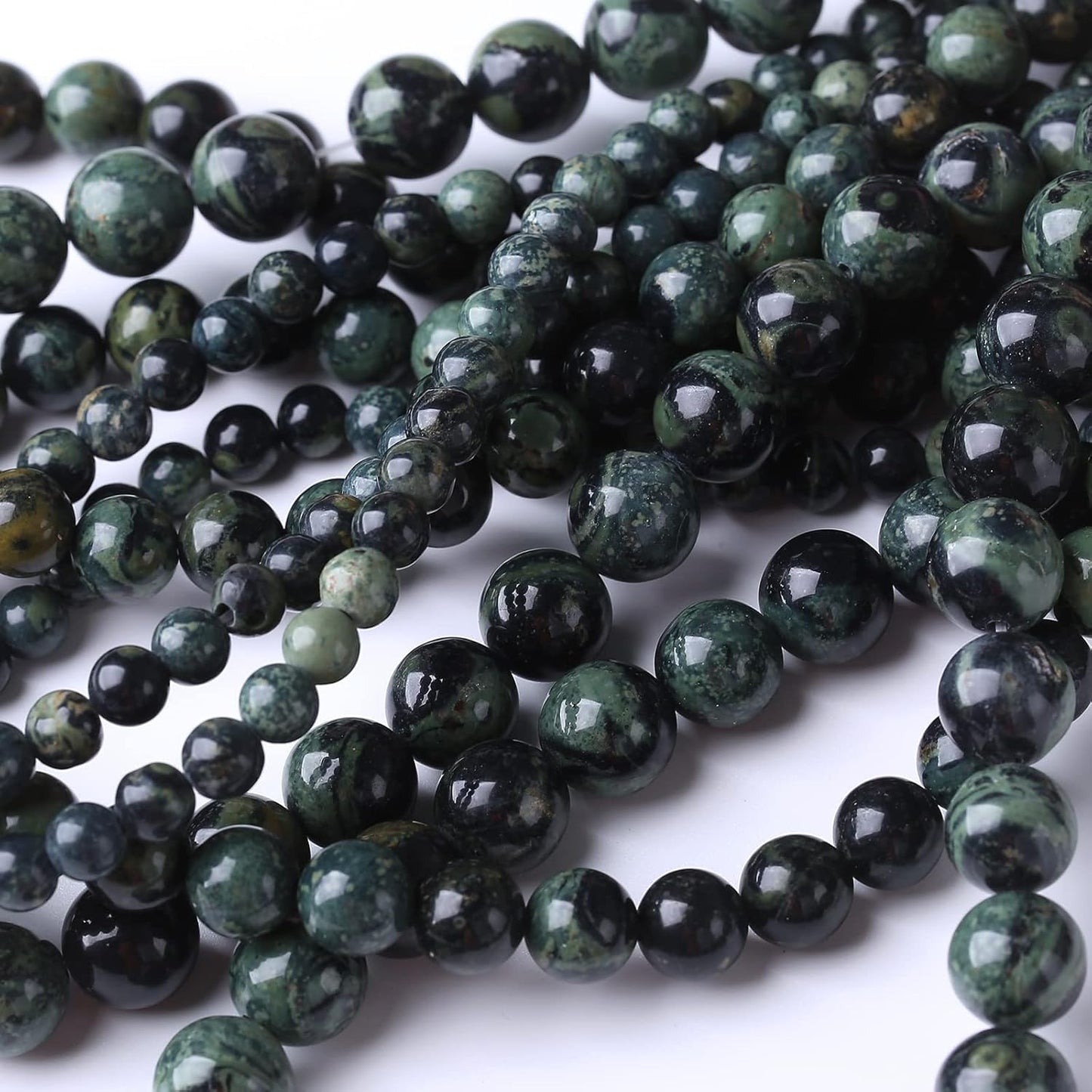 36PCS 10MM Blue Jasper Beads Stone Beads Energy Healing Beads for DIY Jewelry Bracelet Necklace Making for Jewelry Making15Inch