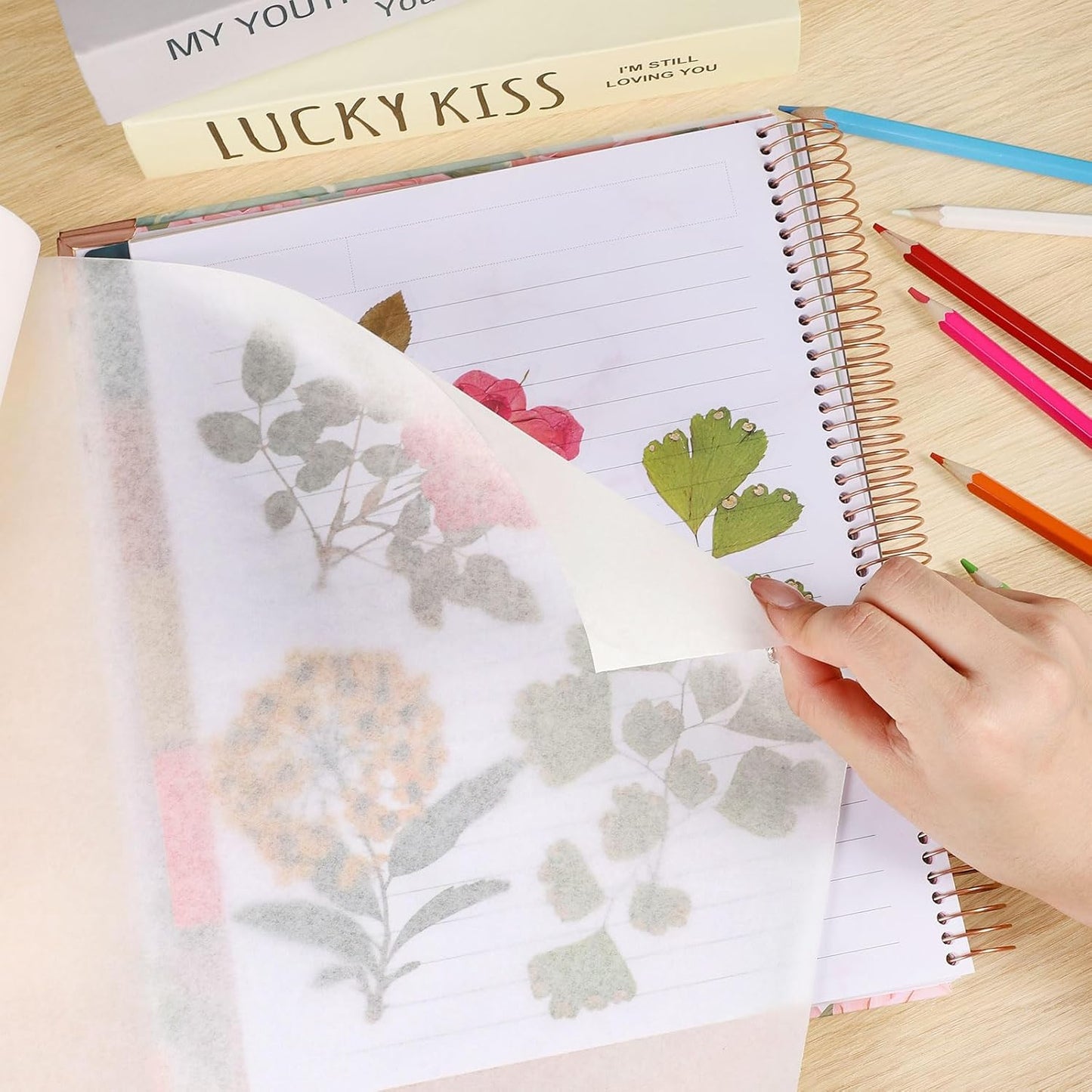 Tracing Paper Roll 17in x 50yd, White Trace Paper Pattern Paper Translucent Tracing Paper for Sewing, Drawing, Sketching, Gift Wrapping