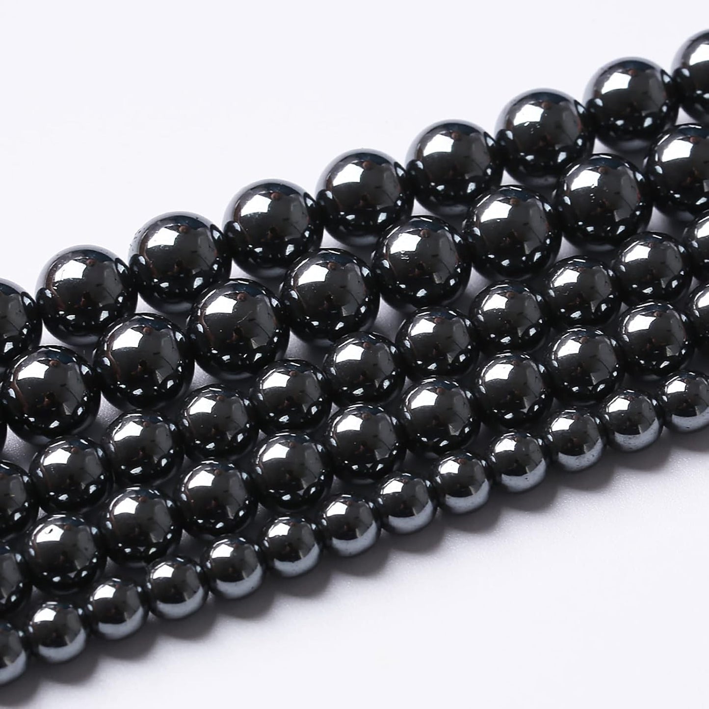 71pcs 6mm AAA Black Hematite Beads Natural Stone Gemstone Round Loose Beads for Jewelry Making DIY Bracelets Necklace Earrings