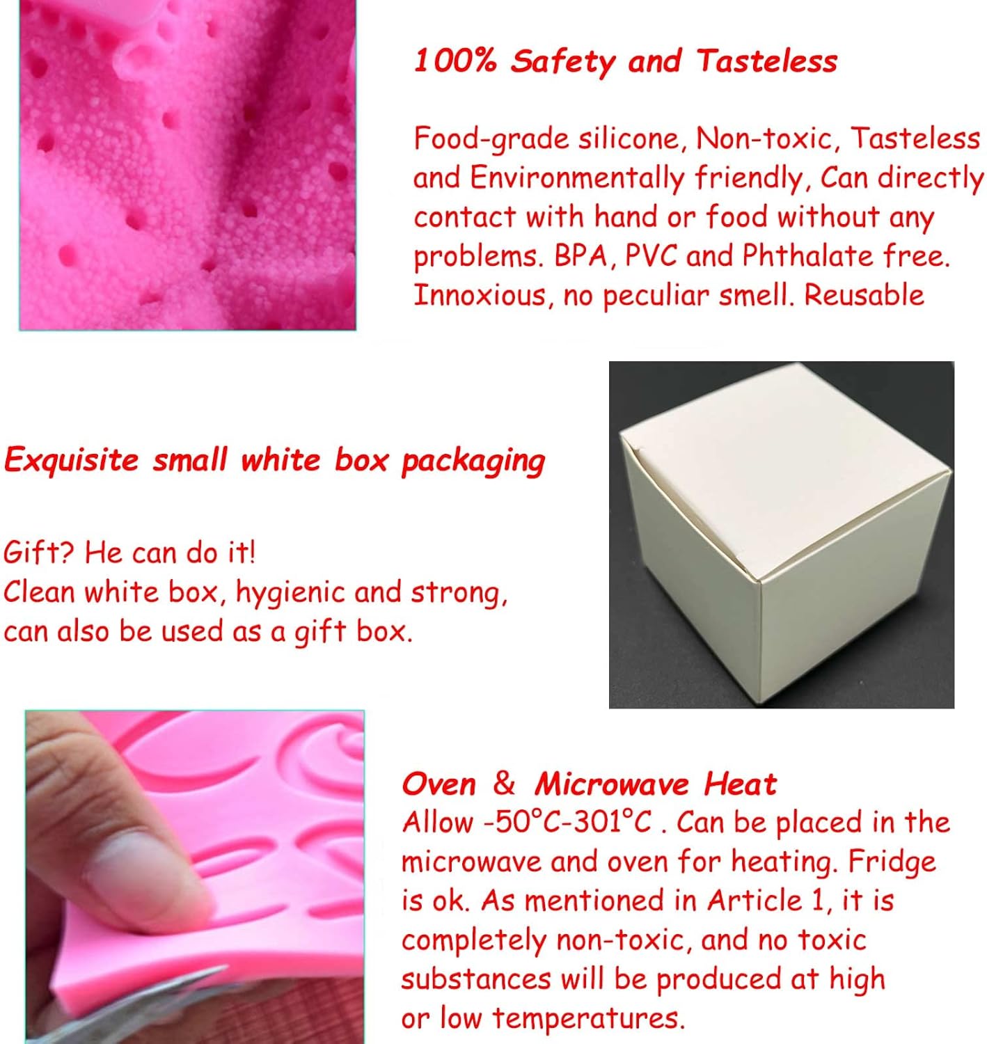 Soap Molds Carnations Flower, 3D Flowers Silicone Handmade DIY Candy Melt Mold, Chocolate Cookie Making Tools, Christmas Cake Candles Mould, Christmas Party Decoration for Oven Cupcake