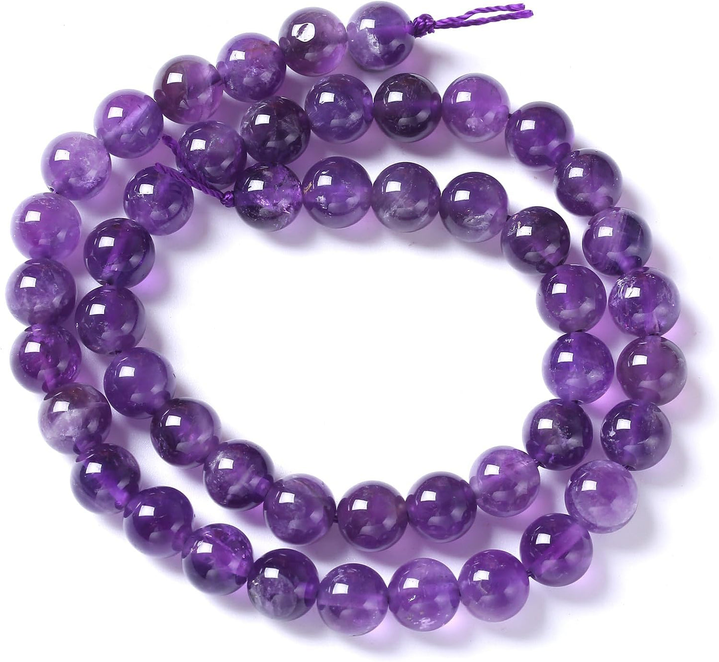 90pcs 4mm AAA Natural Amethyst Beads Crystal Energy Healing Power Stone Beadsfor Jewelry Making DIY Bracelet Necklace Accessories 15"
