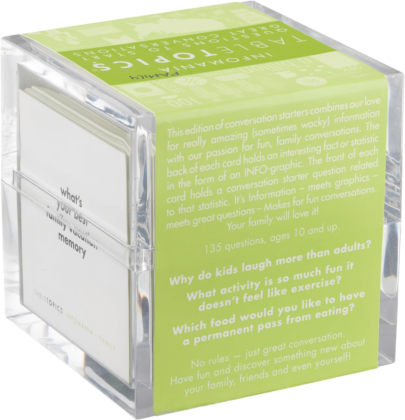 TABLETOPICS Family Infomania: Questions to Start Great Conversations