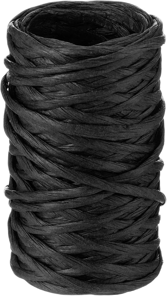 Syhood 65 Feet Floral Wire Rustic Vine Bind Wire for Craft Wrapping Flower Bouquets (Black,1 Roll)