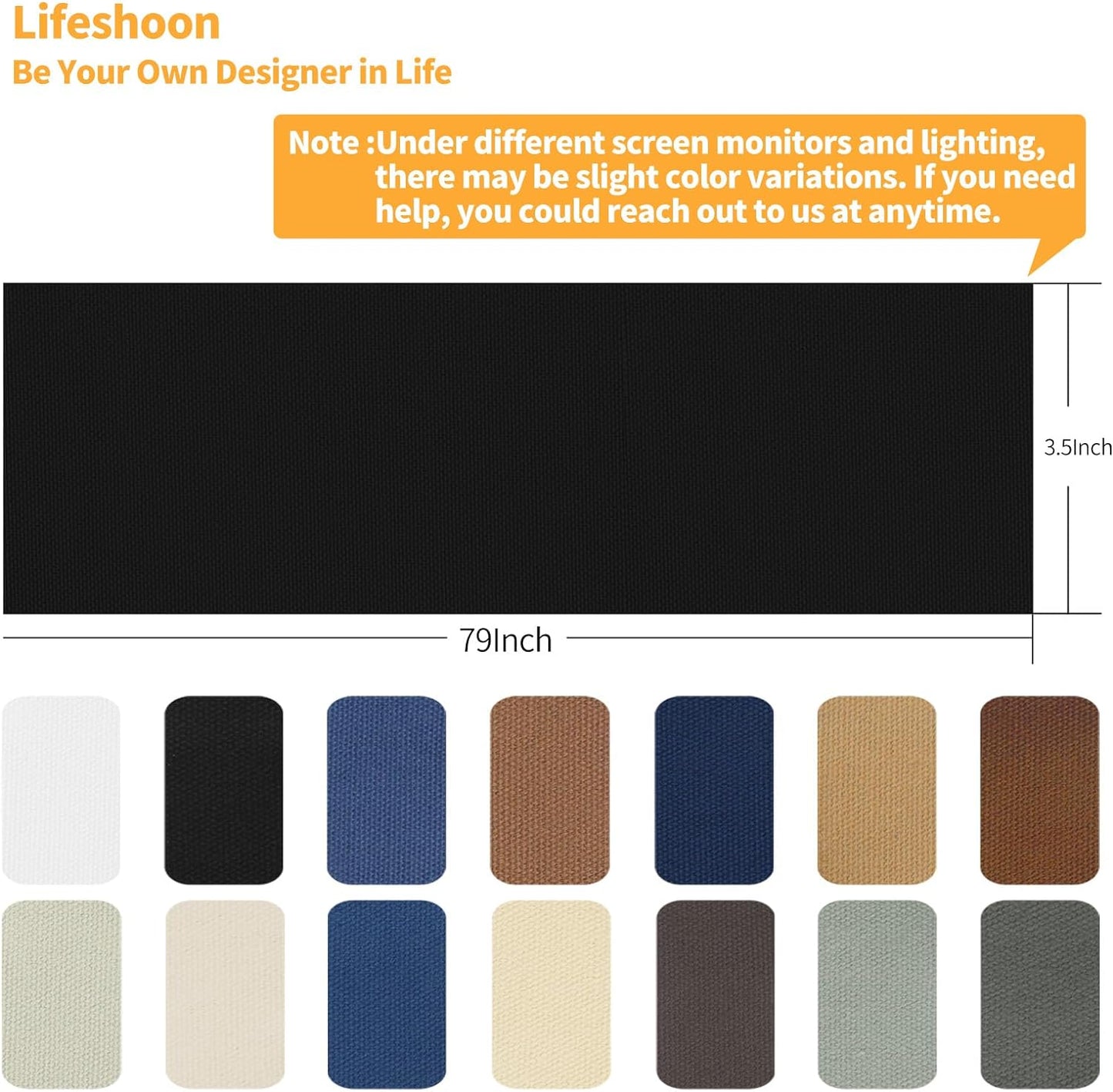 Fabric Repair Patches, Canvas Self-Adhesive Fabric Patches Tape Durable, DIY Large Canvas Repair for Sofa, Couches, Furniture, Chair, Clothing （3.5X79 Inch, Medium Grey）