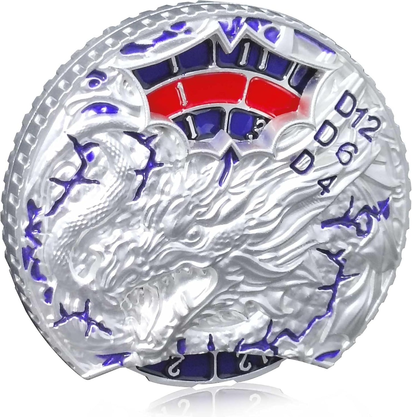 DND Dice Set Roulette: Fidget D4 D6 D8 D10 D10% D12 D20 All in One Metal D&D Spinner Dice - Cool Role Playing Dice Gifts for Dungeons and Dragons TRPG MTG Games Lover Players (Silver)