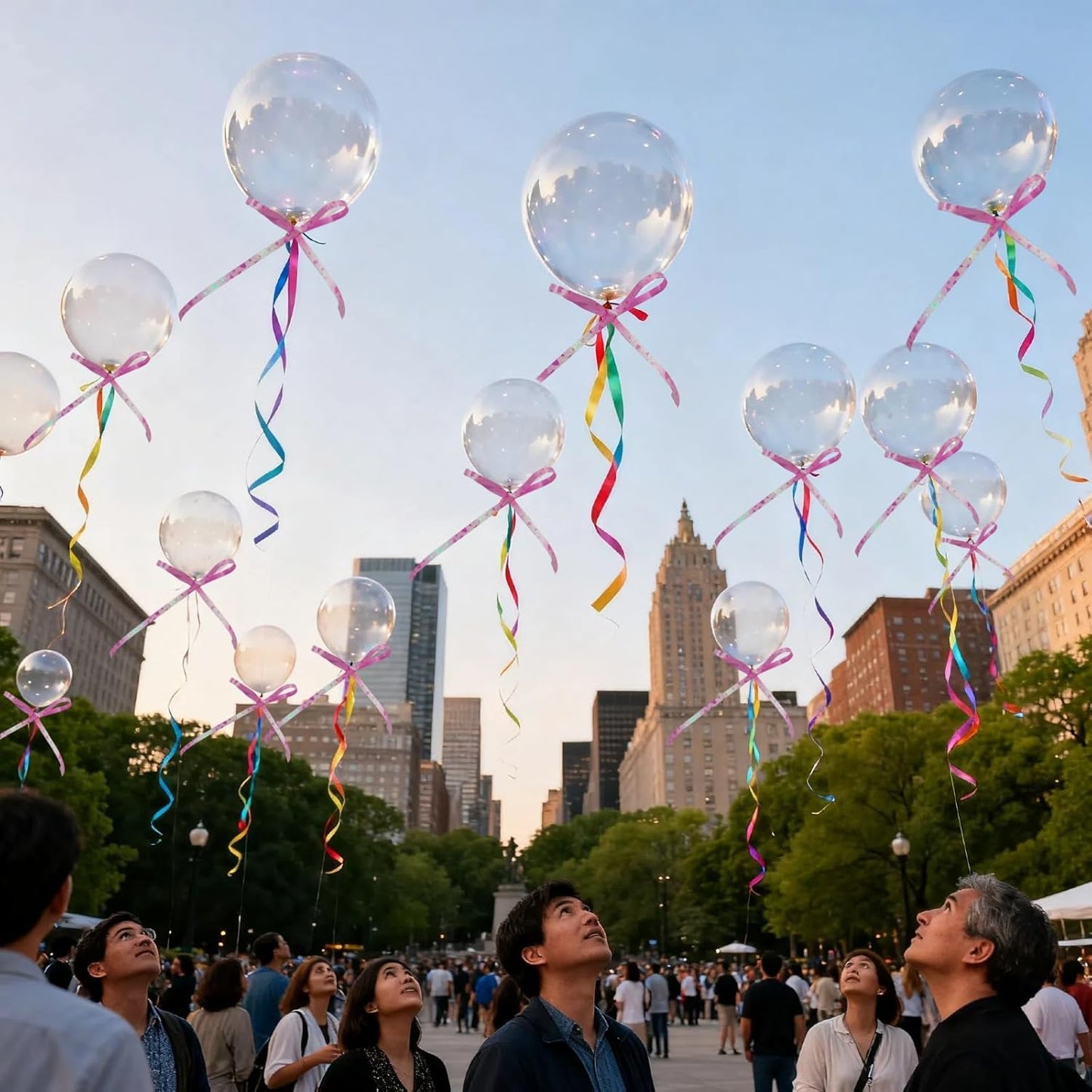 500 Yards Pink Curling Ribbon Balloon String Ribbon Florist Flowers Decorations, Heart Shiny Metallic Roll Bows Gift Wrapping Ribbons for Crafts Valentine's Day Birthday Gifts Wedding Decor Supplies
