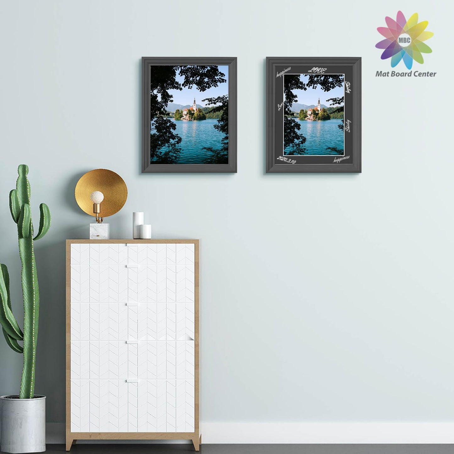 MBC Mat Board Center, 10 Pack 11X14 for 9X12 Black Picture Mats Frame Mattes, Bevel Cut, Acid Free, 4-Ply Thickness