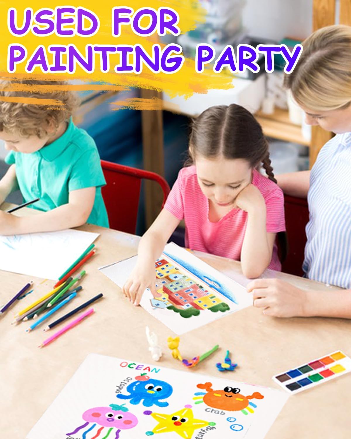 5x7 Inch Canvas Boards for Painting, 8 Pack Primed Acid-Free Blank Canvas Panels, Mini Canvas for Beginners & Artist, Small Canvases for Painting for Classroom and Painting Parties.