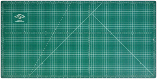 ALVIN GBM Self-Healing Cutting Mat 18 x 36 inch | Double-Sided Green/Black | 5-Layer Gridded Surface for Arts, Crafts and Sewing - Model GBM1836