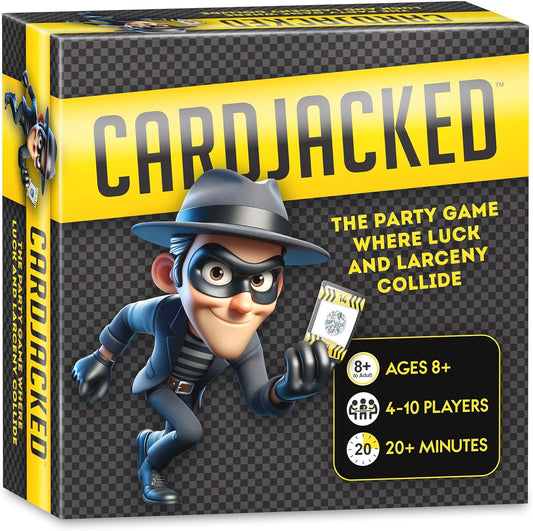 CARDJACKED Party Game – 4-10 Players, Ages 8+, 20+ Minutes – Family-Friendly Strategy for Kids, Teens & Adults for Game Night