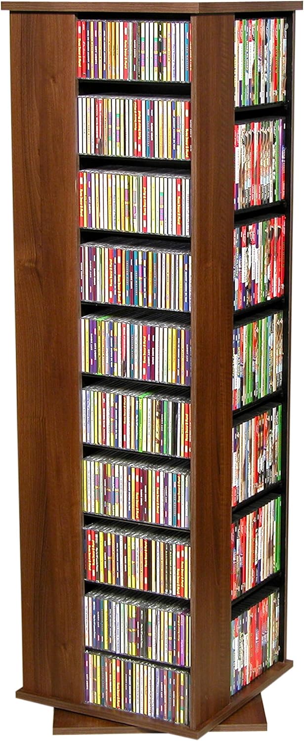 Venture Horizon Revolving Media Tower 1000 - Walnut