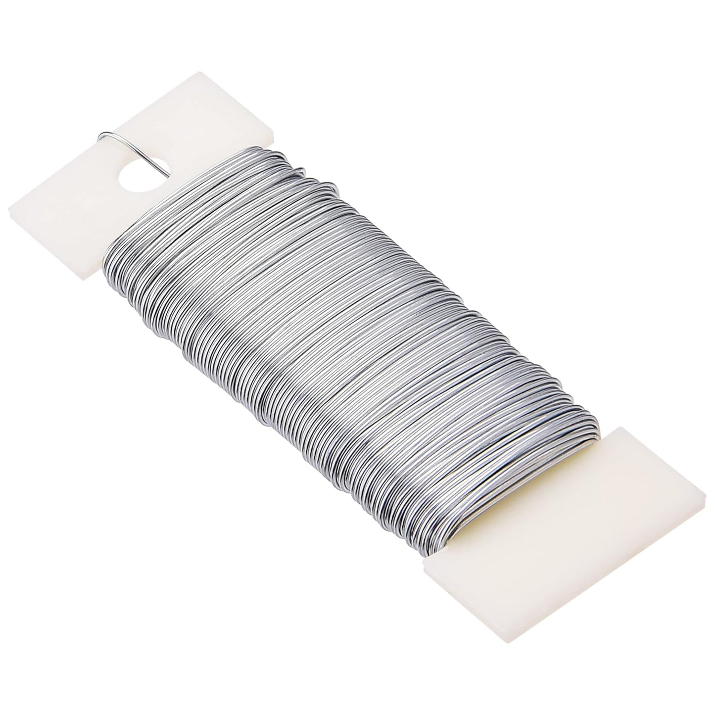 Hapeper 22 Gauge Floral Flexible Wire for Christmas Wreath Tree, Flower Arrangements, 3 Pack 114 Yards (Silver)