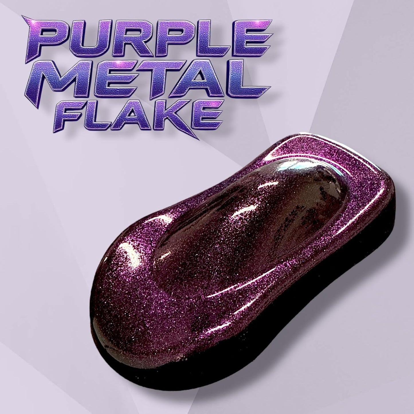 LiME LiNE Sprayable Metal Flake Paint Additive: Solvent Resistant Glitter for Automotive Custom Painting (Purple)