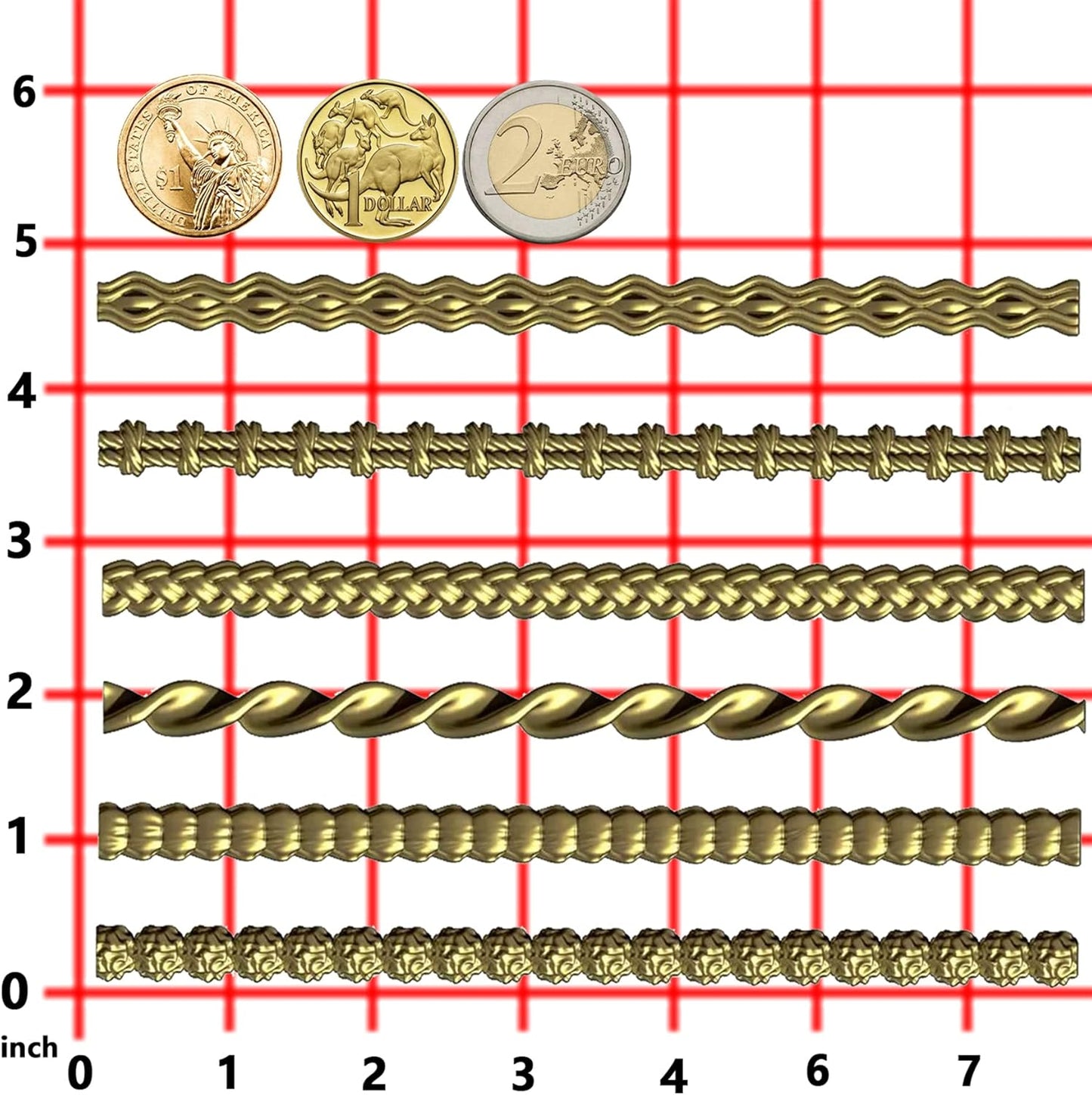 Trimming Ornaments Mold for Polyclay Air Dry Clay Plaster