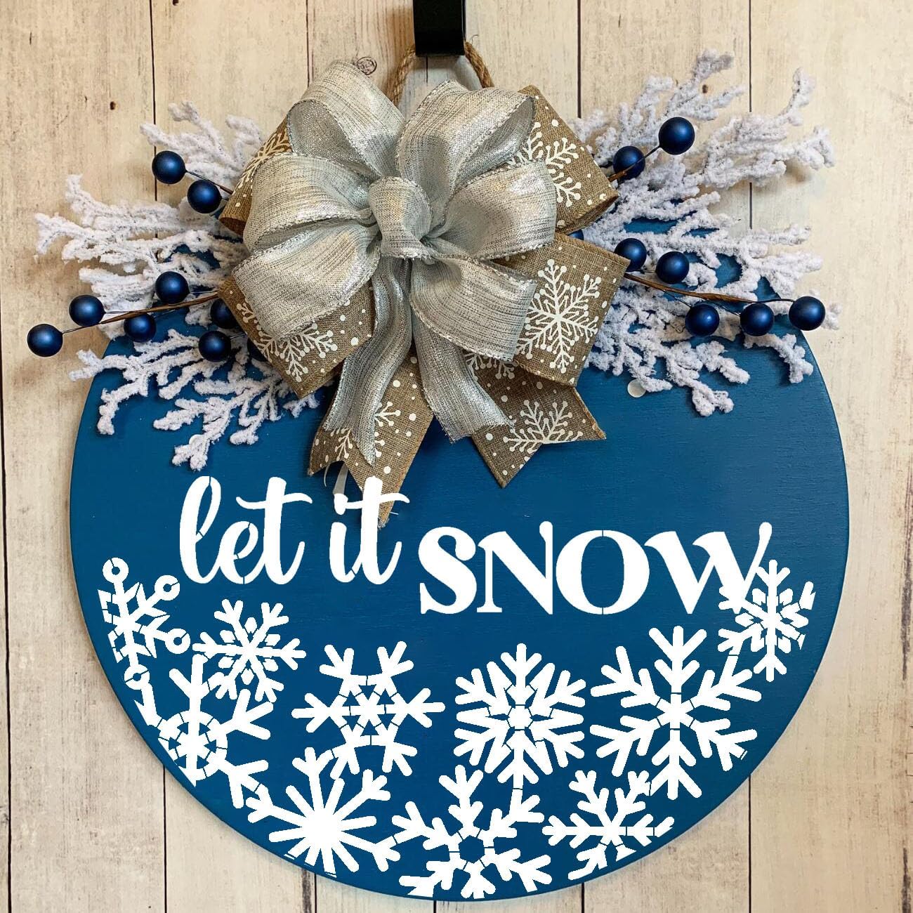 Christmas Stencils for Painting on Wood 12" Christmas Doormat Stencils Holiday Stencil Merry Christmas Believe Drawing Templates for Door Mats Porch Wreath Decor