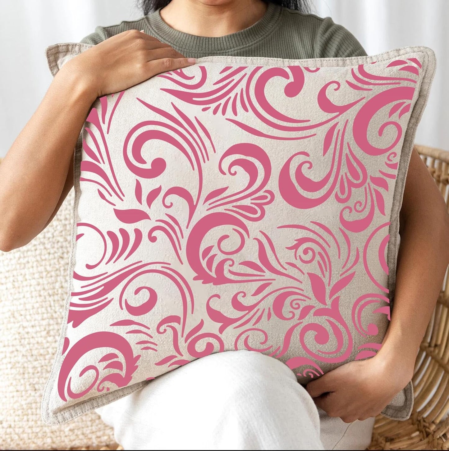 Damask Stencils for Walls 12inch Damask Stencil Large Texture Stencils for Painting on Wood Furniture Canvas Paper Fabric