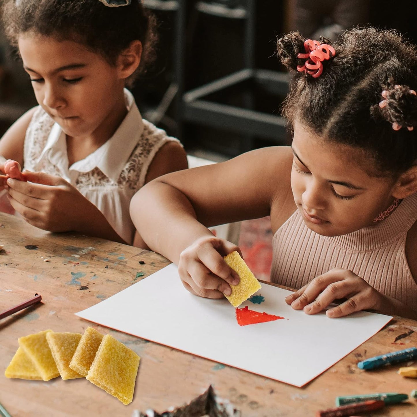 32Pcs Rubber Cement Eraser, 7x5 cm Adhesive Erasers, Glue Residue Pick up Eraser, Rubber Cleaning Erasers for Artists Removing Adhesive and Residues from Paper, Plastic