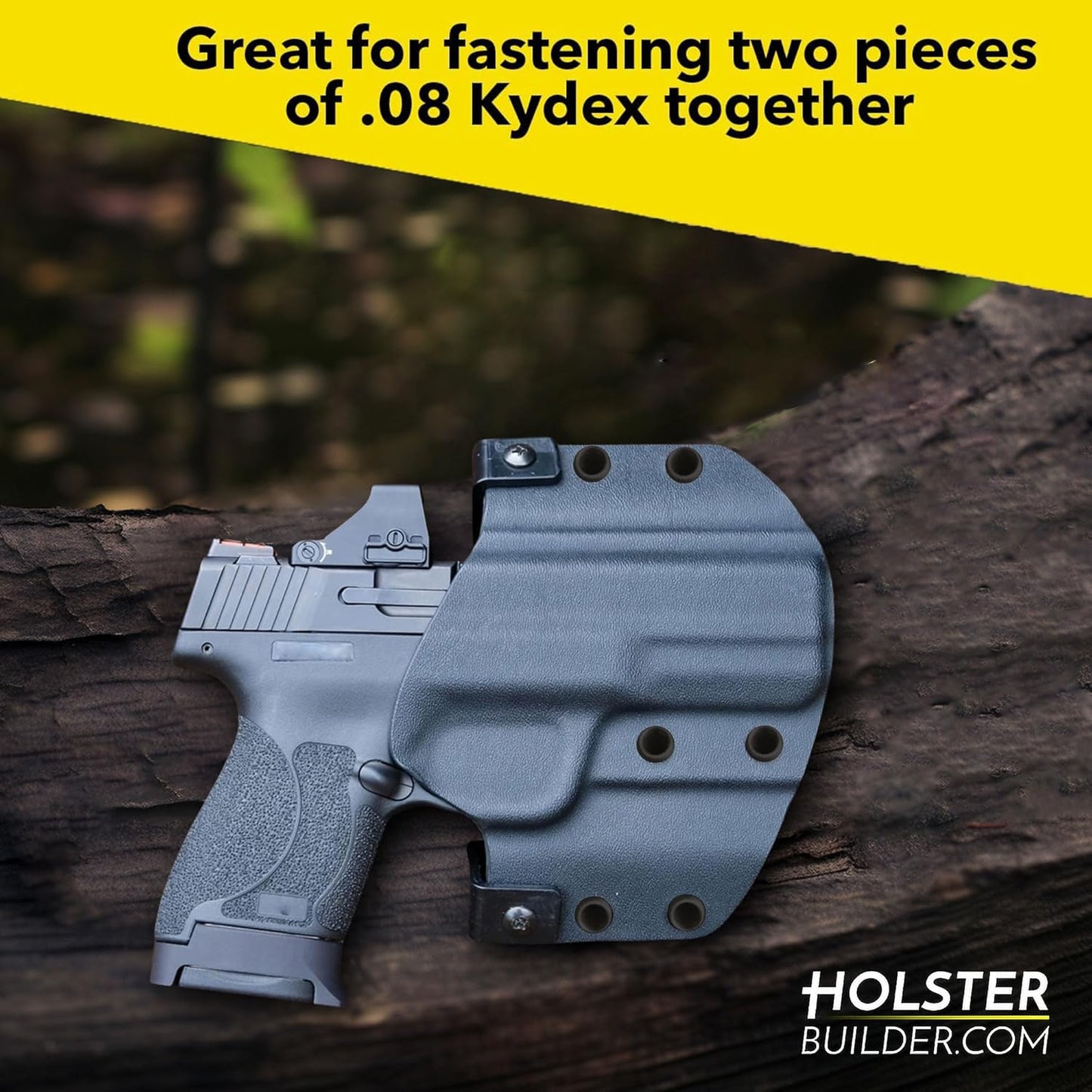 Kydex Rivets Eyelets, 8-8 1/4" Multicolored Grommet Eyelets for Tactical Holster Making, Knife Sheath Crafting, Fasteners for Custom DIY Kydex Projects (Set of 50)