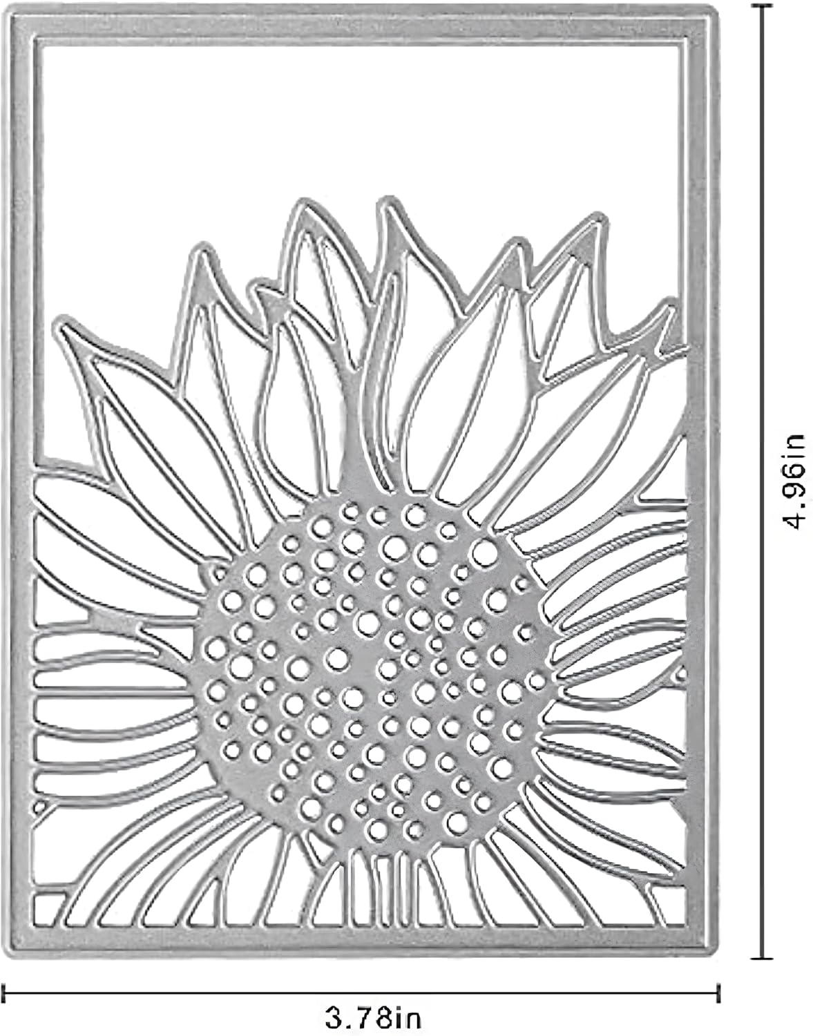 Lapoo Metal Cutting Die for Scrapbooking, 3D Backgrounds Frame New Cutting Dies DIY Album Card Making Decor Paper Craft Metal Die Cuts Party Wedding Decorations (Sunflower A 3.8 x 5 in)